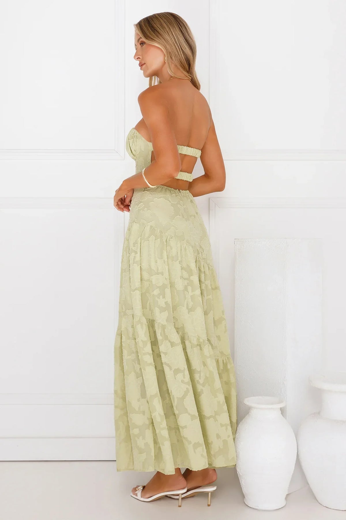 My Best Strapless Maxi Dress