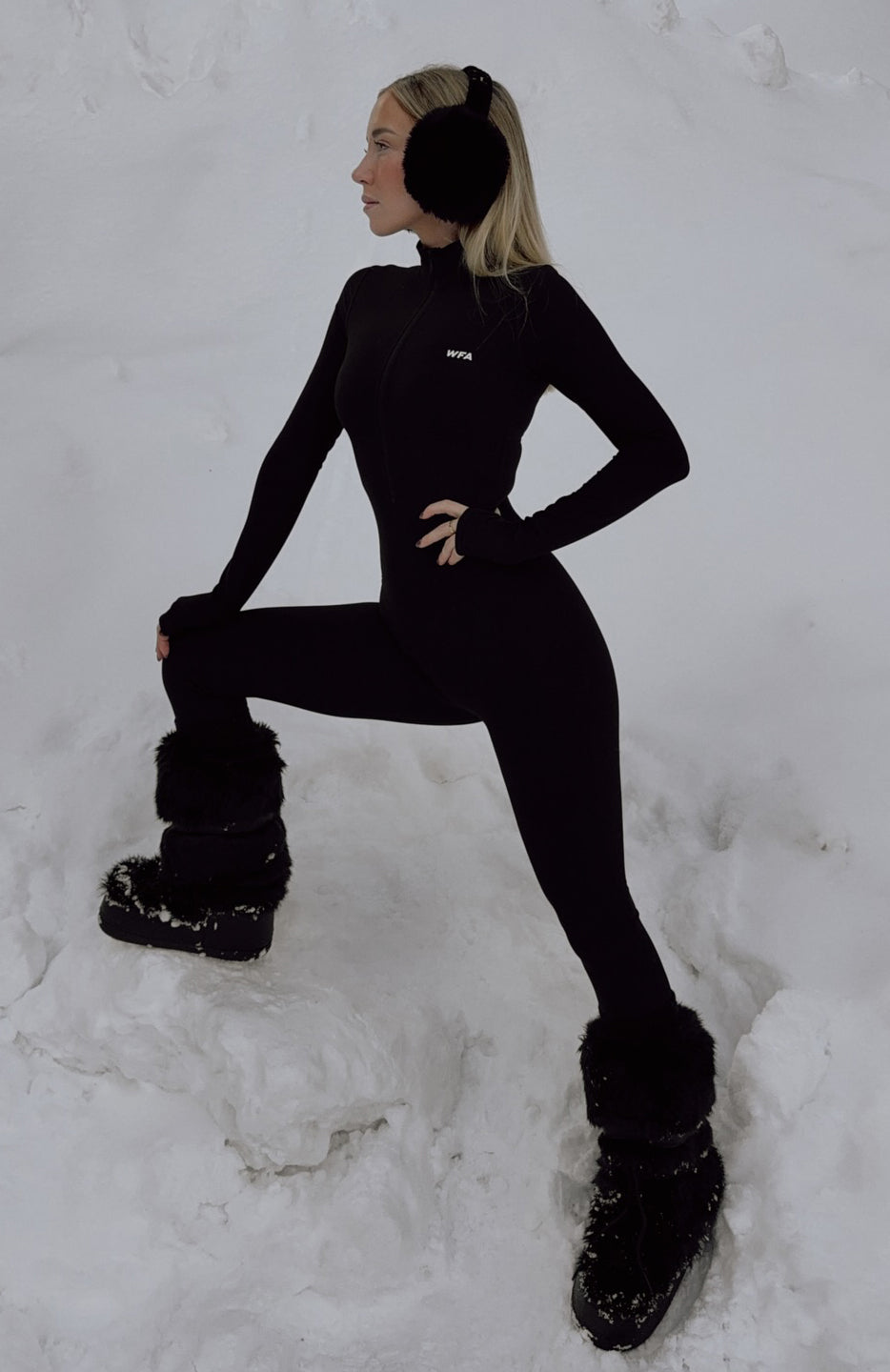Exceed Long Sleeve Jumpsuit Black