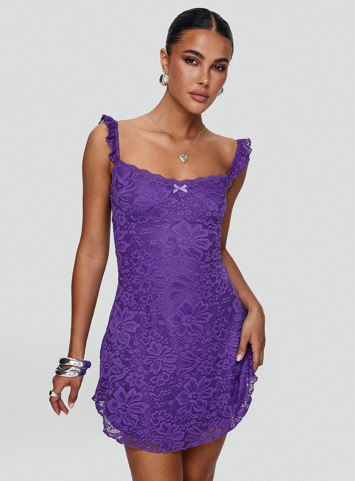 Beacall Mini Dress Purple