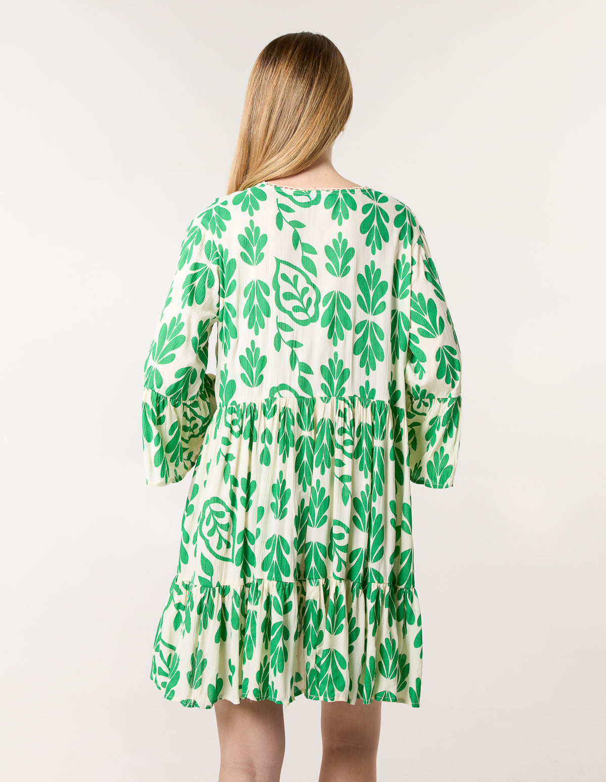 Tie Front Smock Dress