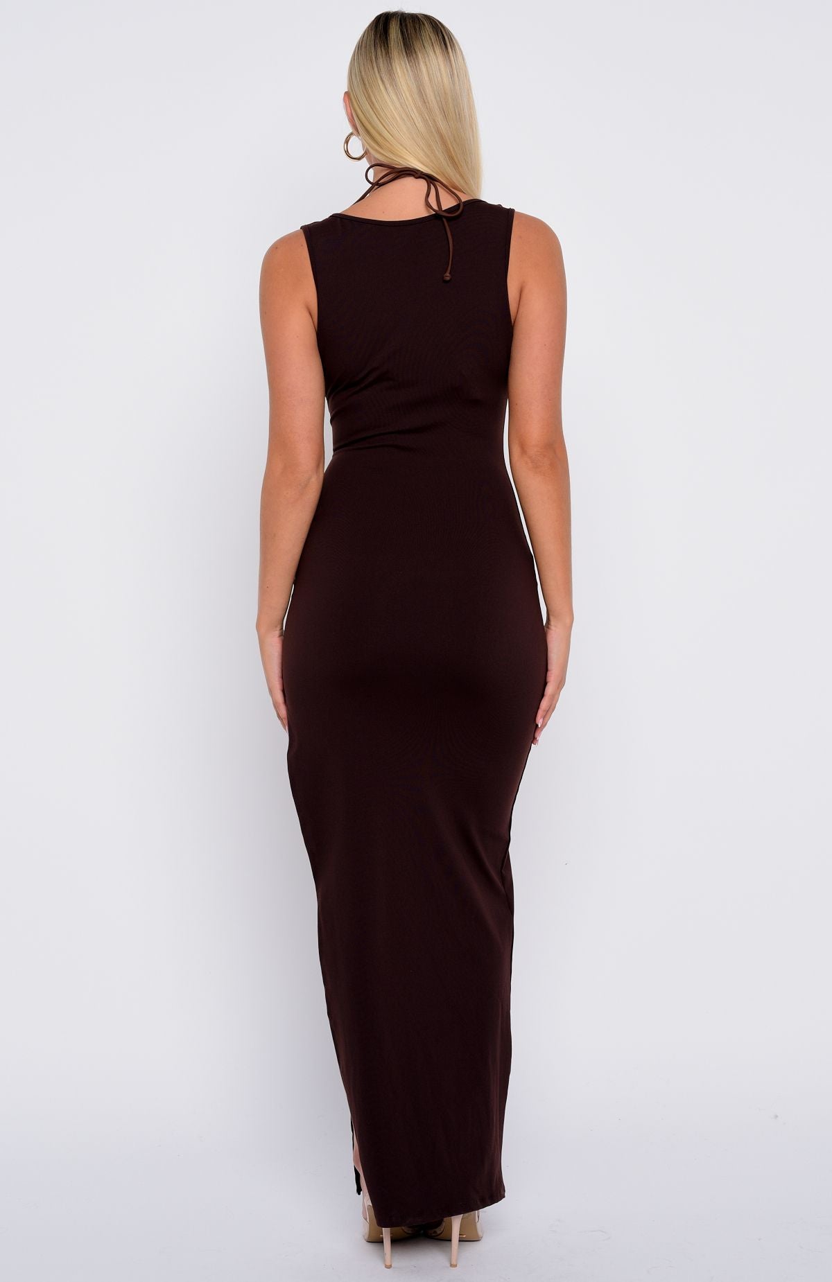 Don't Want To Be Apart Maxi Dress Dark Chocolate