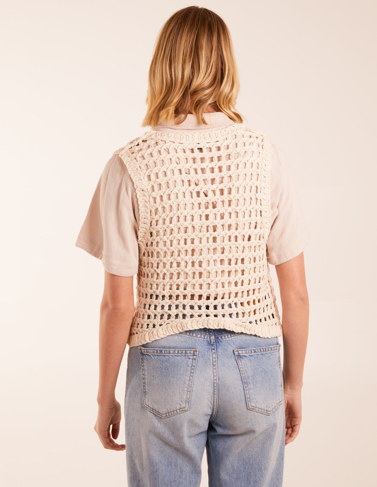 Crochet Sleeveless Cardigan