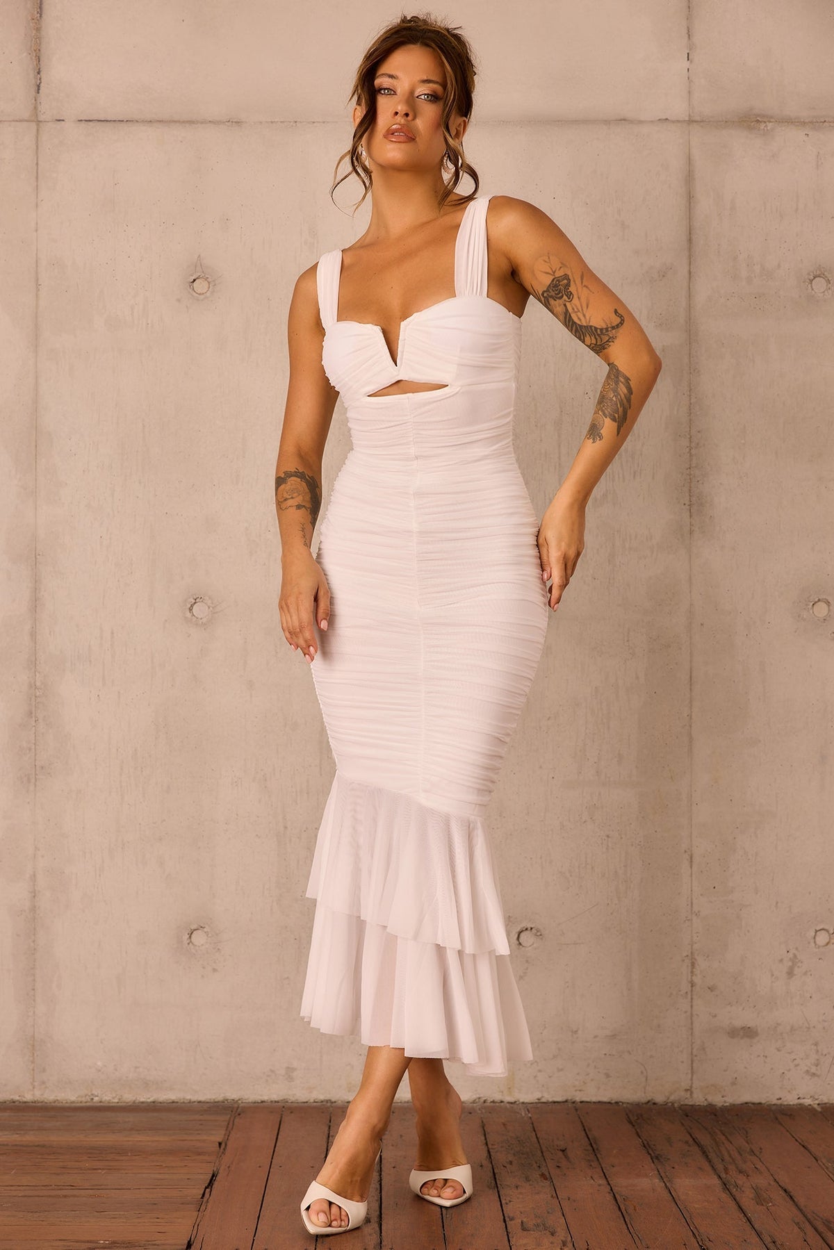 Eternal Muse Maxi Dress - White