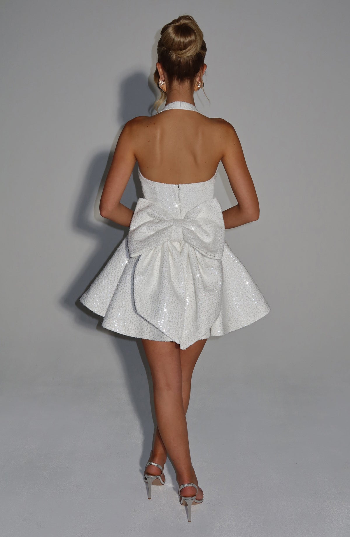 Georgette Mini Dress - Ivory
