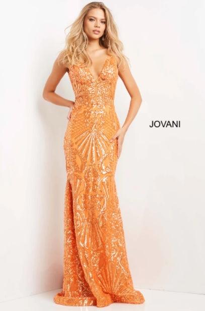 Jovani 06203 Formal Spaghetti Strap Long Gown