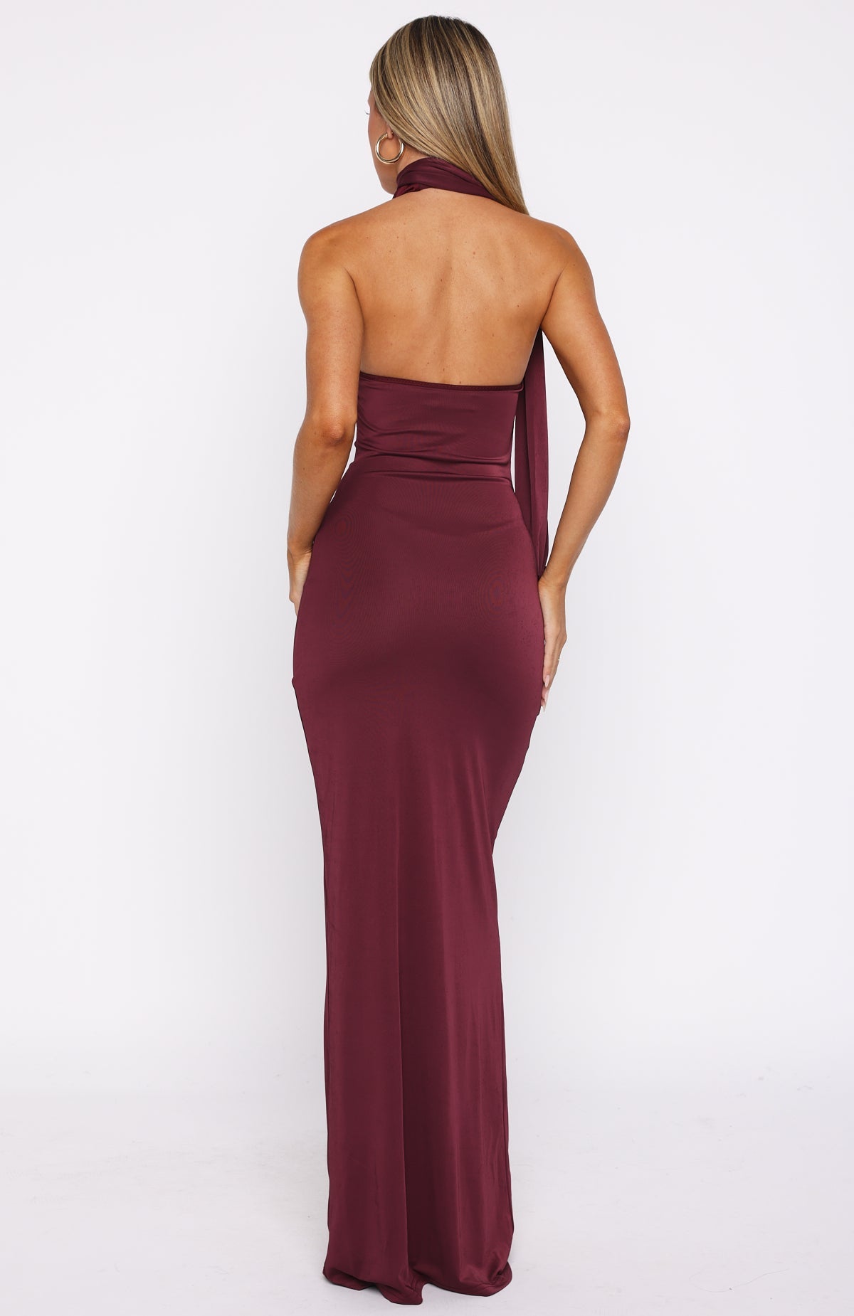 Sugar High Maxi Dress Burgundy