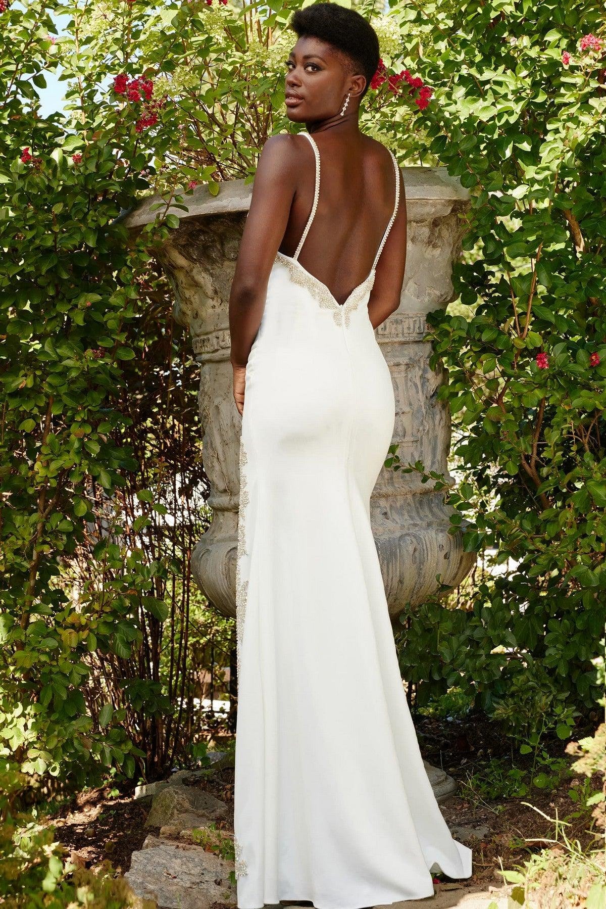 Jovani 09009 Long Formal Fitted Prom Dress