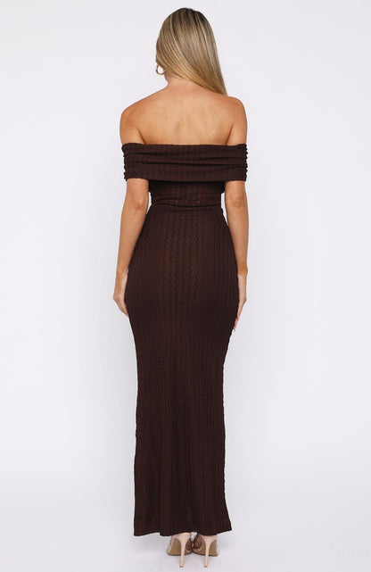 Unwritten Chapters Maxi Dress Chocolate