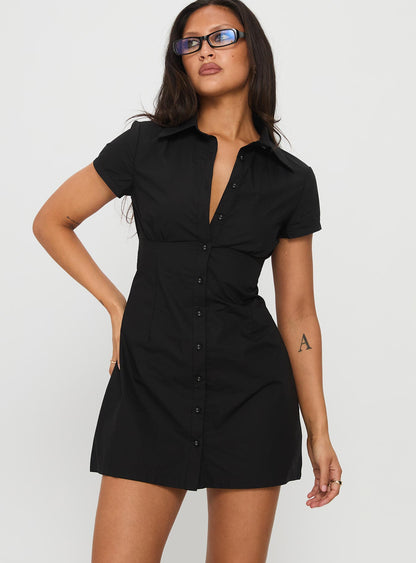 Motley Mini Dress Black