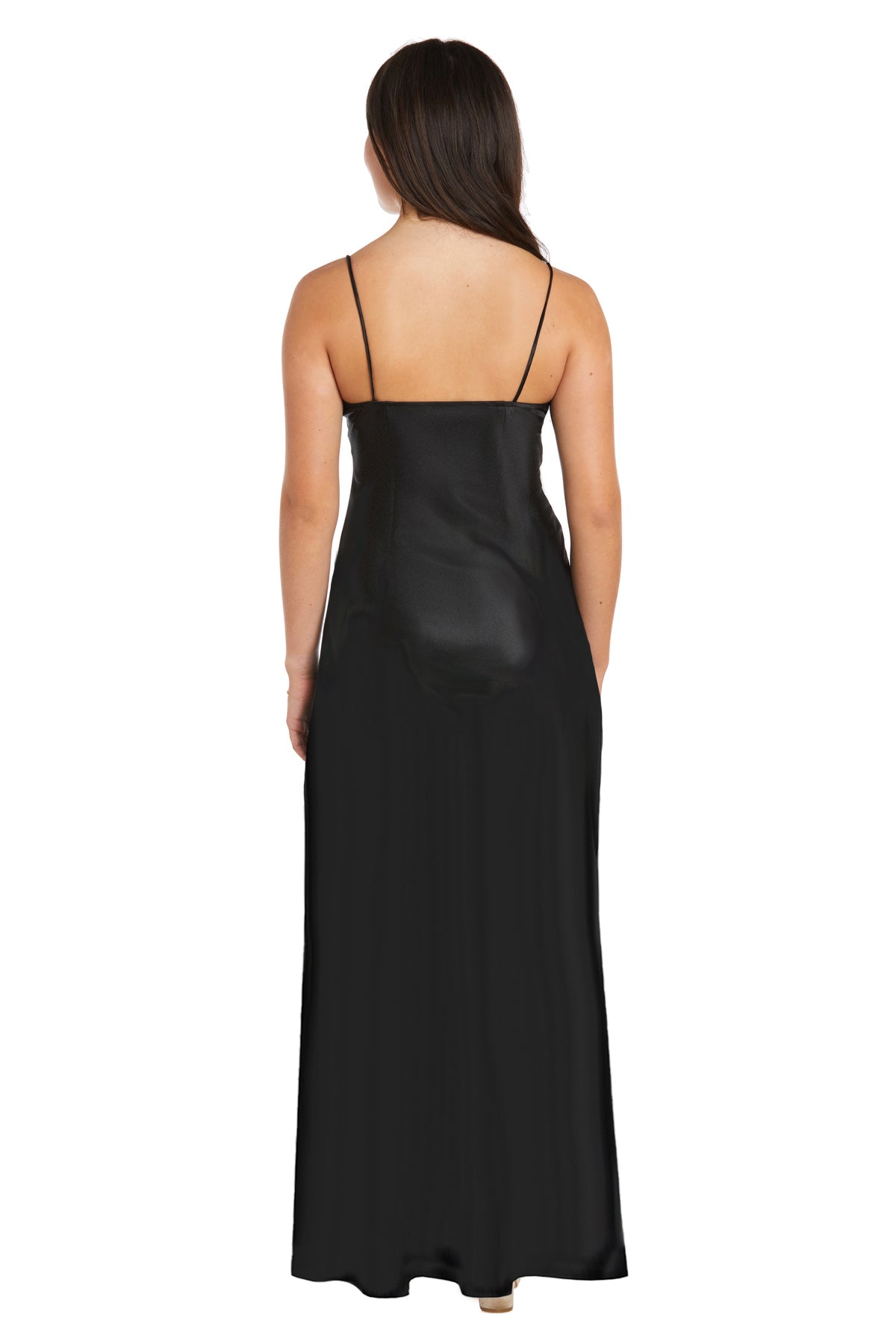 Morgan & Co 10040N Long Fitted Formal Prom Dress