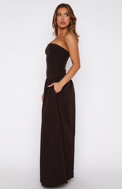 Take Back Maxi Dress Chocolate