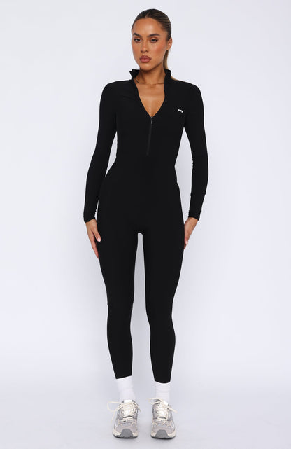 Exceed Long Sleeve Jumpsuit Black