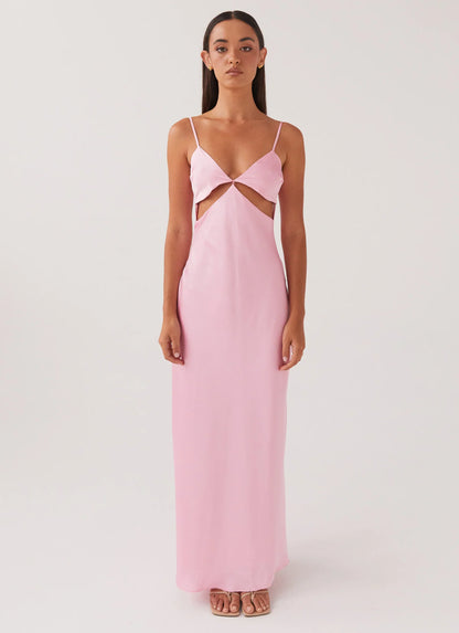 Pretty In Pink Maxi Dress - Rose Quartz