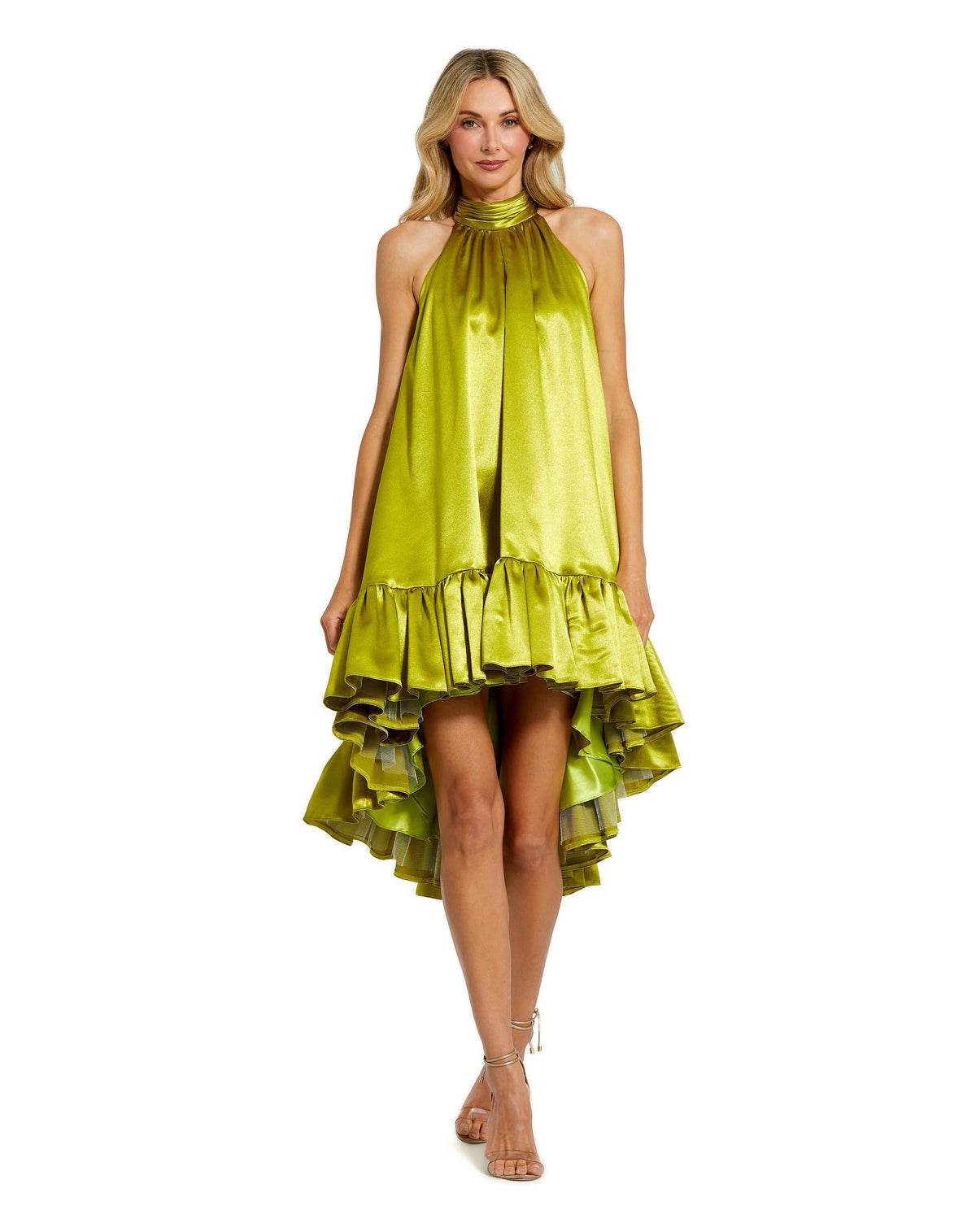 High Low Ruffle Cocktail Dress Ruffle High Low Cocktail Mac Duggal 20711