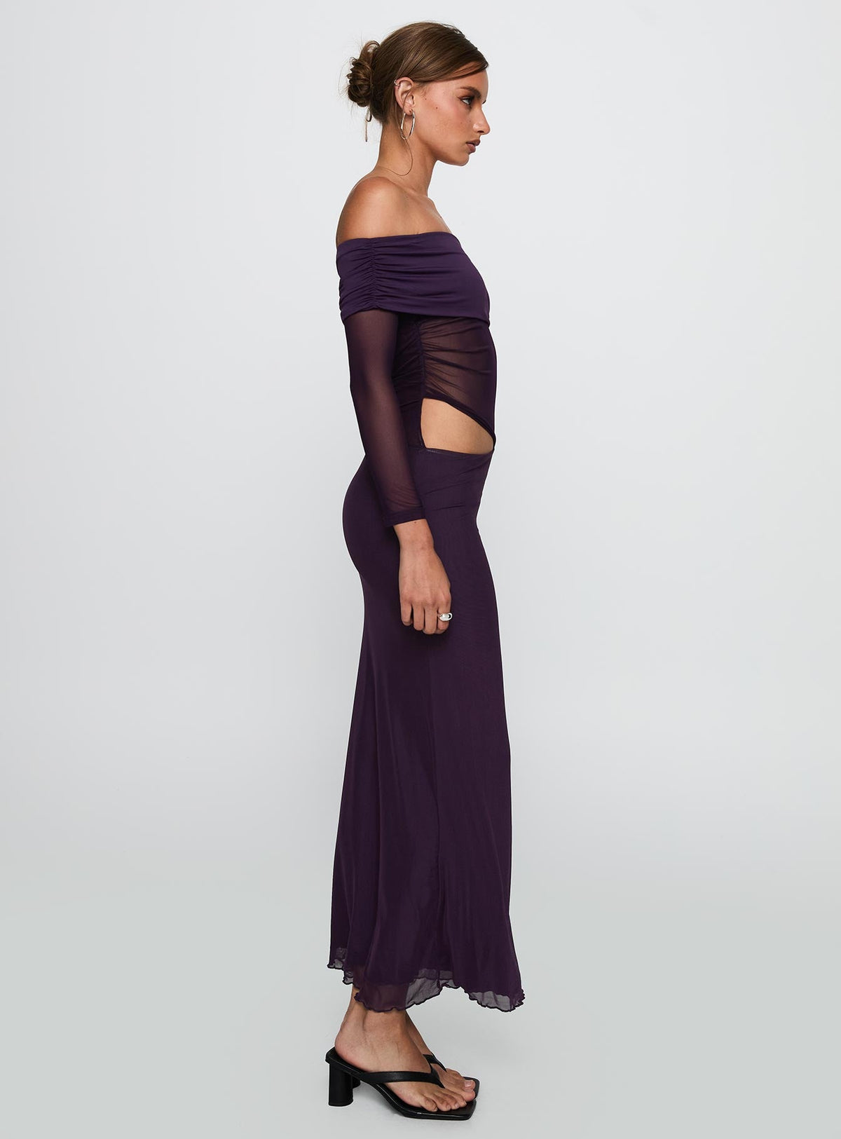 Soul Ties Long Sleeve Maxi Dress Purple