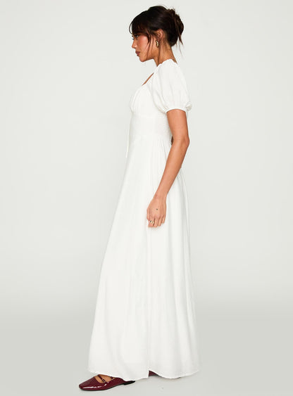 Summer Song Maxi Dress White