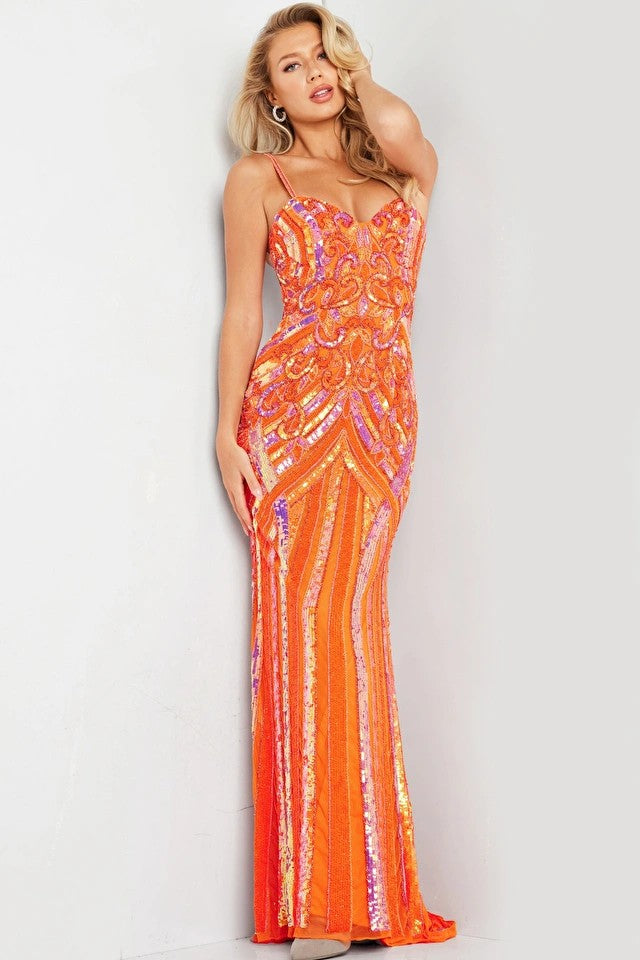 Jovani 38300 Prom Long Formal Beaded Evening Gown
