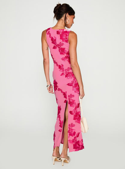 Fionna Floral Maxi Dress Pink