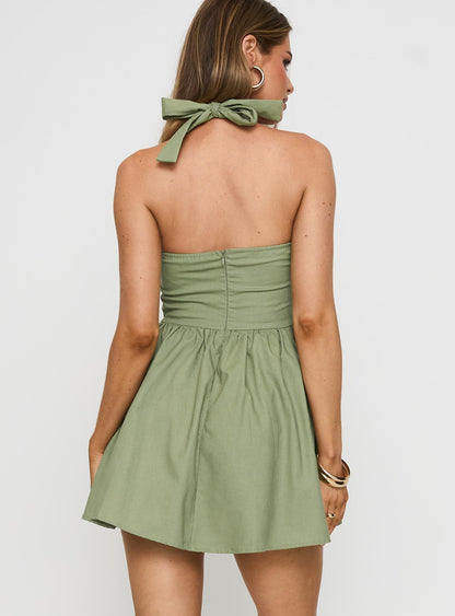 Lyle Mini Dress Sage