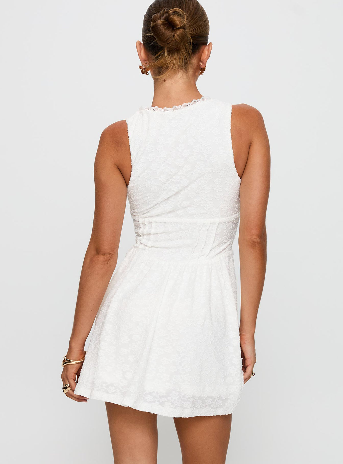 Loveluck Lace Mini Dress White