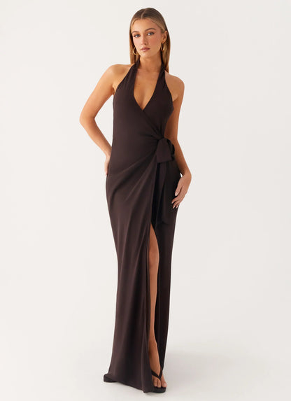 So Chic Maxi Dress - Cool Chocolate