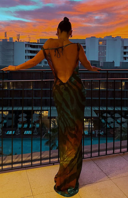 Amore Maxi Dress Teal Mirage