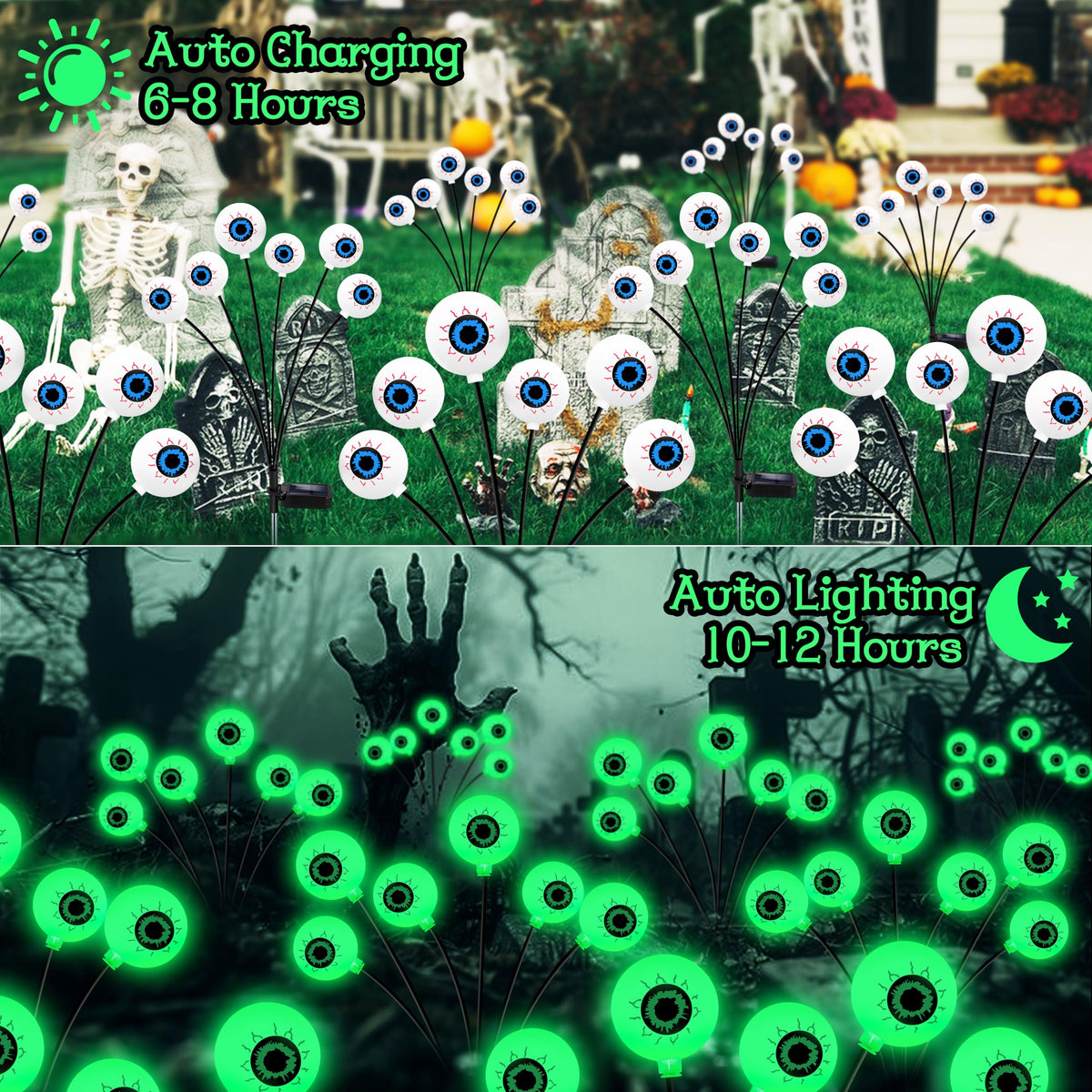 🎃 Early Halloween Sale – Solar Eyeball Garden Lights