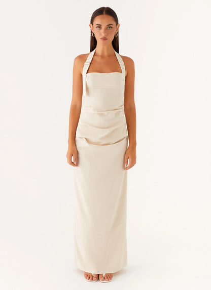 Rumour Has It Maxi Dress - Oatmeal