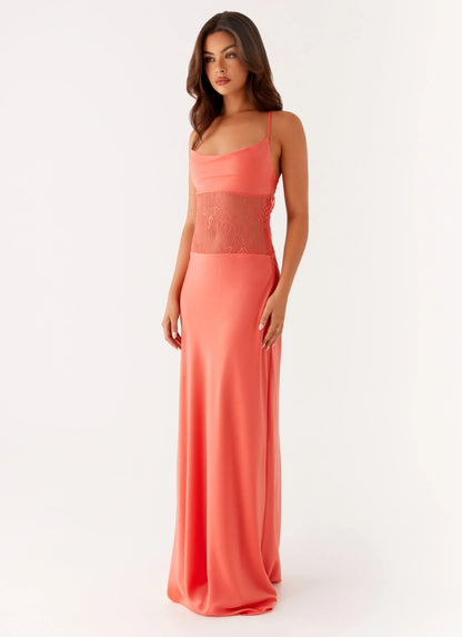Shae Maxi Dress - Tangerine