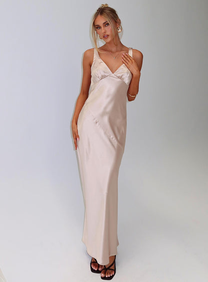 Northern Star Maxi Dress Champagne