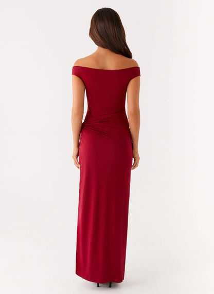 Amerie Maxi Dress - Maroon