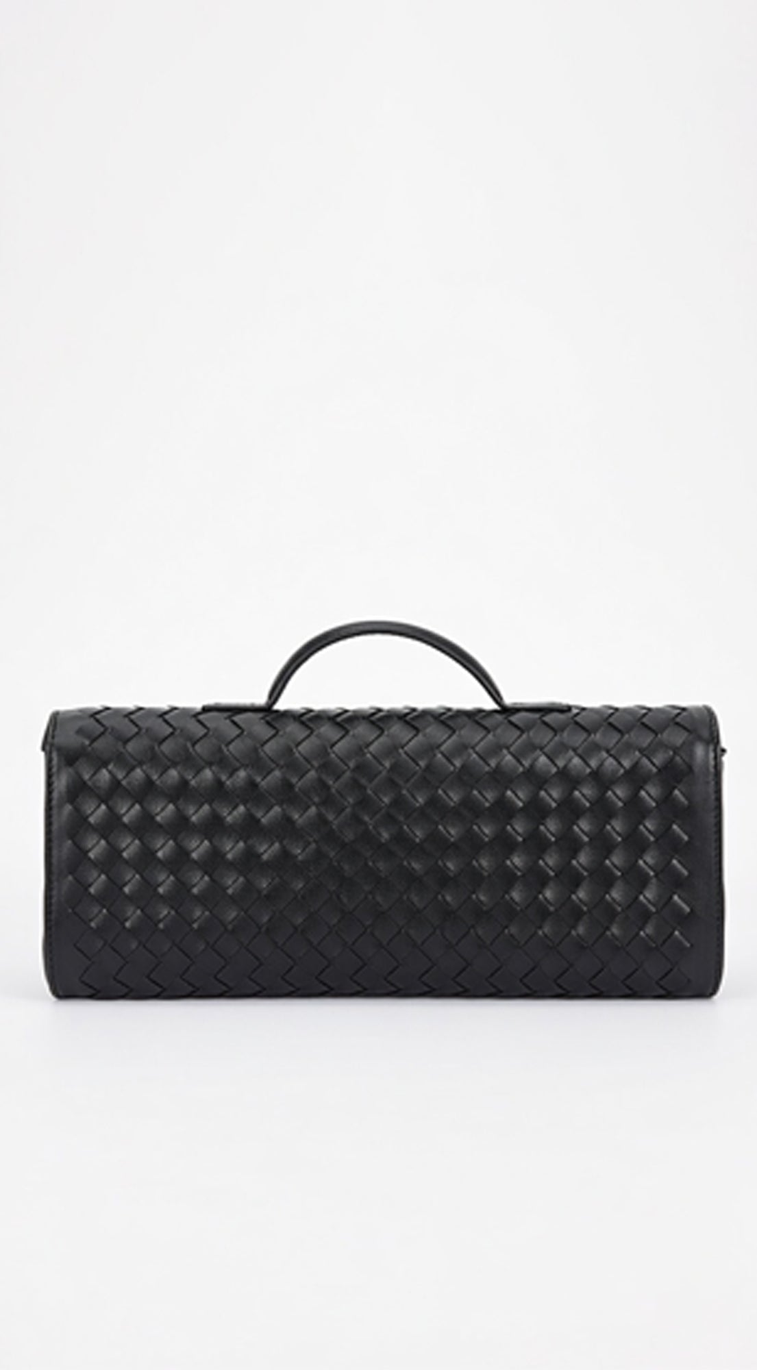 Milano Woven Clutch Handbag - Black