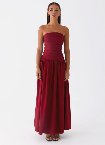 Carmel Maxi Dress - Merlot