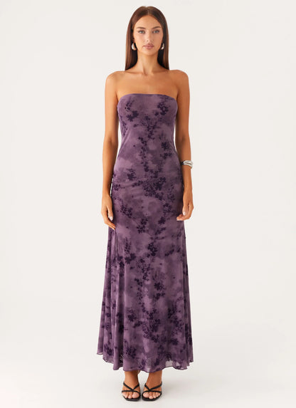 Alexandrite Midi Dress - Purple