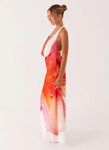 Calabasas Maxi Dress - White Floral