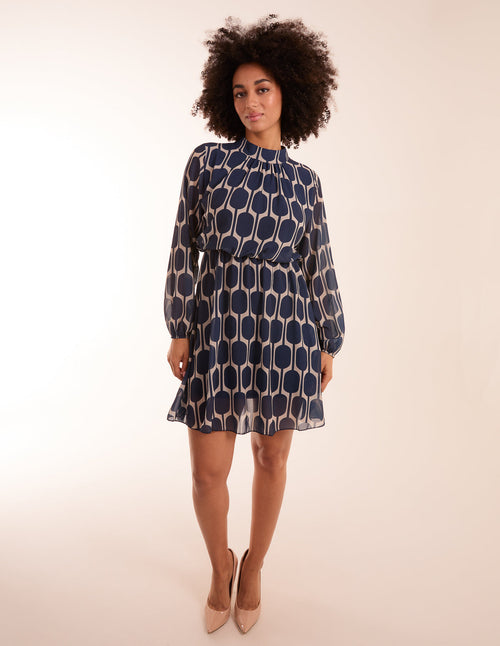 Geometric Print Dress