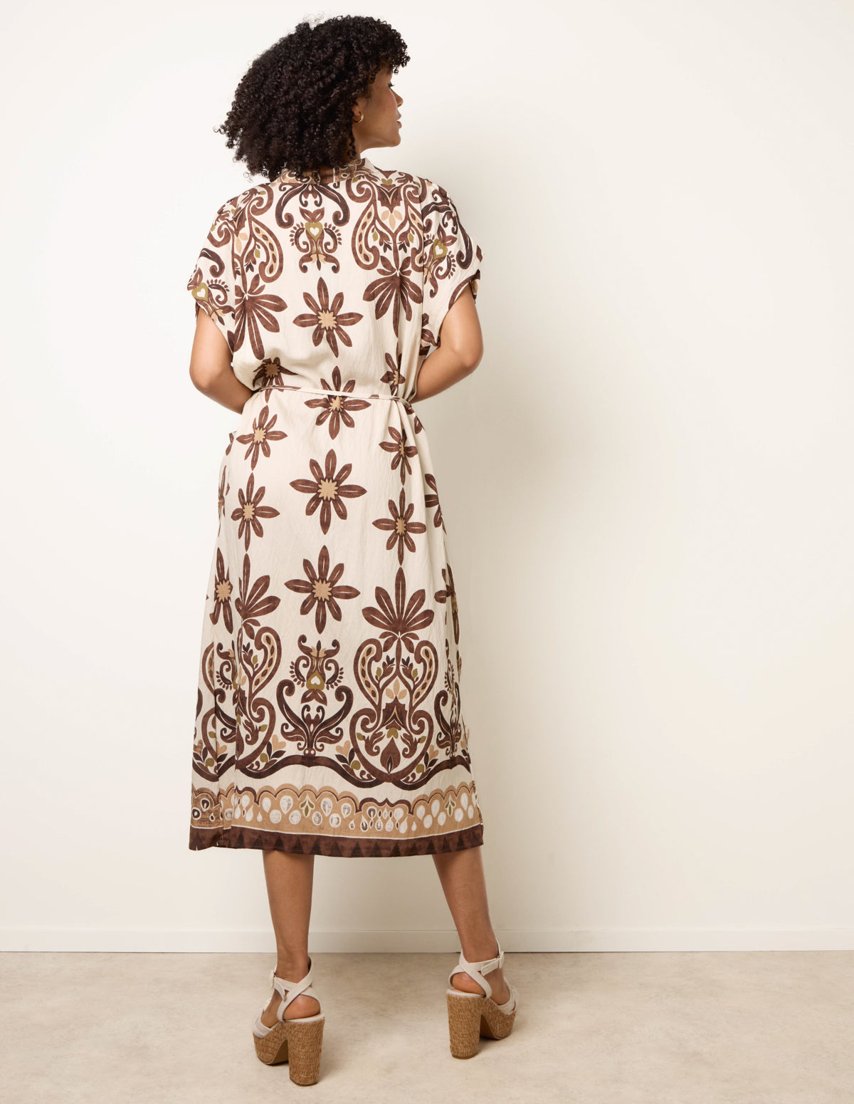 Dress With Bold Floral Print