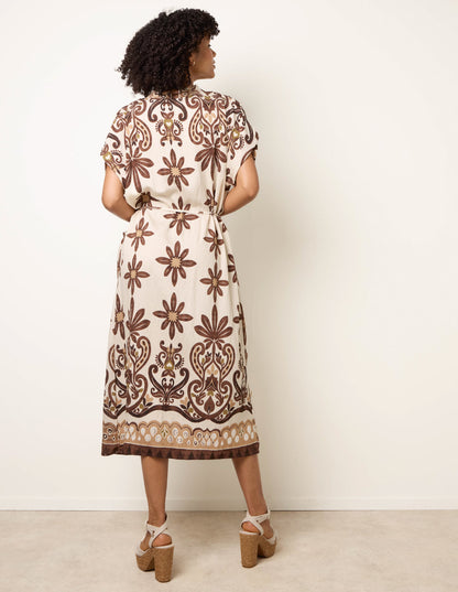 Dress With Bold Floral Print