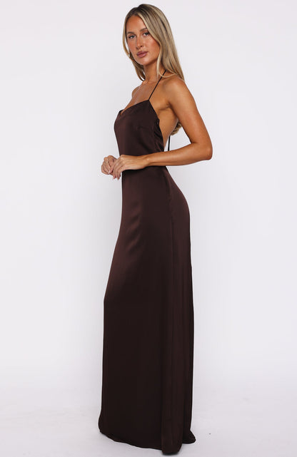 Amore Maxi Dress Dark Chocolate