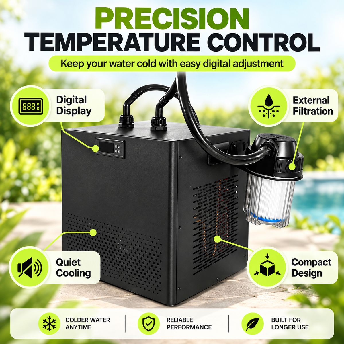 🔥 2°C Cold Plunge Ice Bath with T1 Chiller – 340L Portable Recovery Barrel