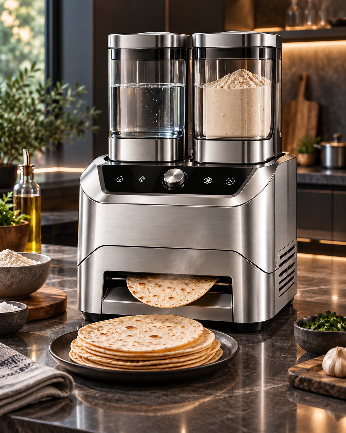 🔥 Limited-Time Sale – All-in-One Automatic Flatbread Maker with Smart Mixing & Cooking