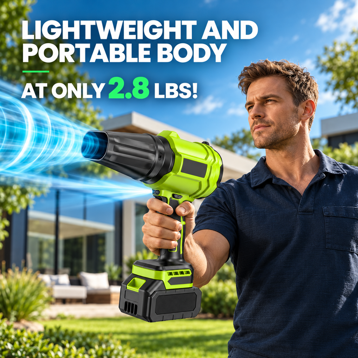 🔥 Fall Sale – 980,000 RPM Cordless Leaf Blower – 2 Batteries & Charger Included