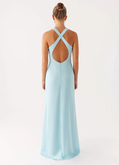 Desi Halterneck Maxi Dress - Mint