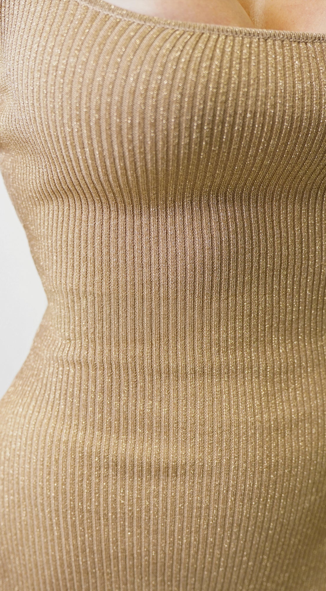 Calixa Lurex Midi Dress - Gold