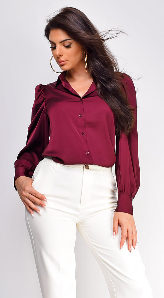 Casablanca Button Down Shirt - Plum