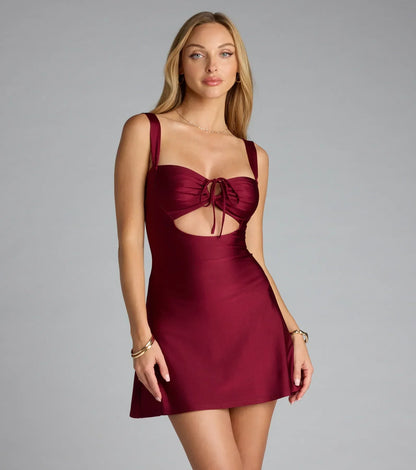 All I Wanted Cutout A-Line Mini Dress