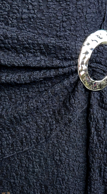 Cirella Lace Long Sleeve Mini Dress - Black