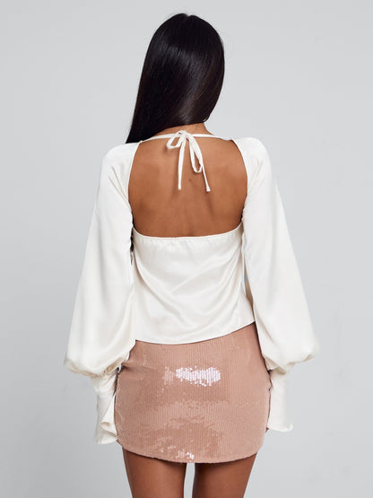 KAVANA MINI SKIRT ROSE GOLD