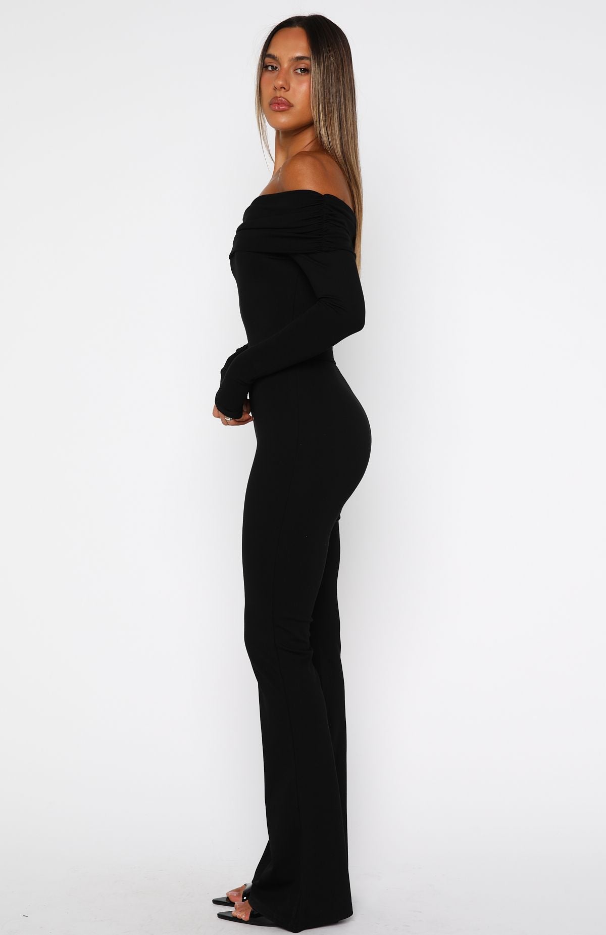 For The Girls Long Sleeve Jumpsuit Black