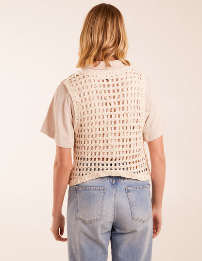 Crochet Sleeveless Cardigan